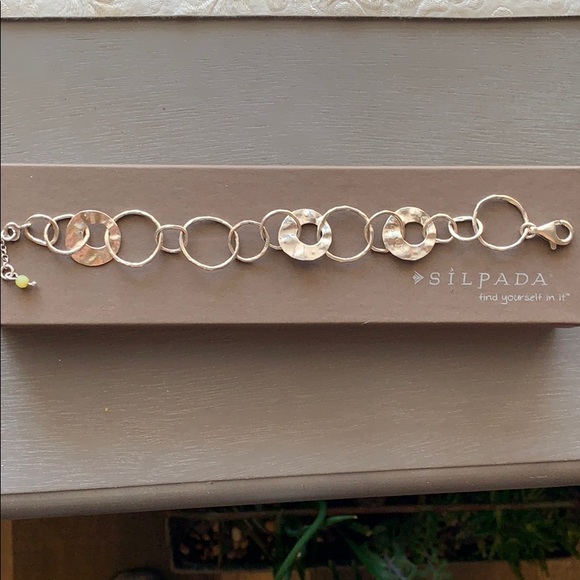 Silpada Jewelry - B1217 retired Silpada silver link bracelet